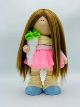 Load image into Gallery viewer, Tinsley 14.5&quot;/36cm Easter Bunny Doll with Removable Ears Headband and Nose
