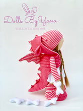 Load image into Gallery viewer, Dany 12&quot;/30cm Pink Dragon Doll with Spiked Jacket
