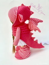 Load image into Gallery viewer, Dany 12&quot;/30cm Pink Dragon Doll with Spiked Jacket
