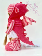 Load image into Gallery viewer, Dany 12&quot;/30cm Pink Dragon Doll with Spiked Jacket
