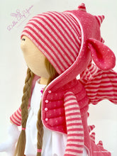 Load image into Gallery viewer, Dany 12&quot;/30cm Pink Dragon Doll with Spiked Jacket
