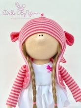 Load image into Gallery viewer, Dany 12&quot;/30cm Pink Dragon Doll with Spiked Jacket
