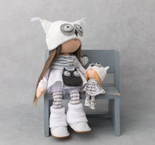 Load image into Gallery viewer, Emmy Jumbo Owl Doll with Tiny Matching Buddy 18.5&quot;/47cm
