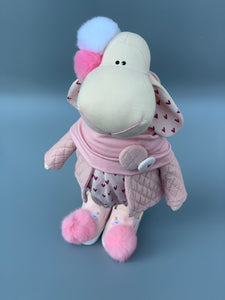 Evelyn Pretty in Pink Sheep Doll