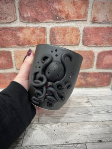 Handmade Polymer Clay 3D Octopus Mug with Rhinestones