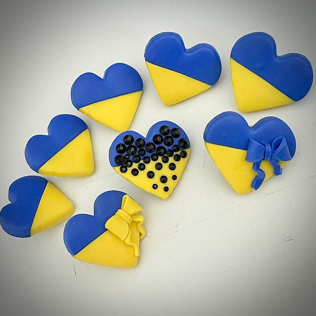 Ukrainian Heart Pin