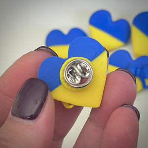 Ukrainian Heart Pin